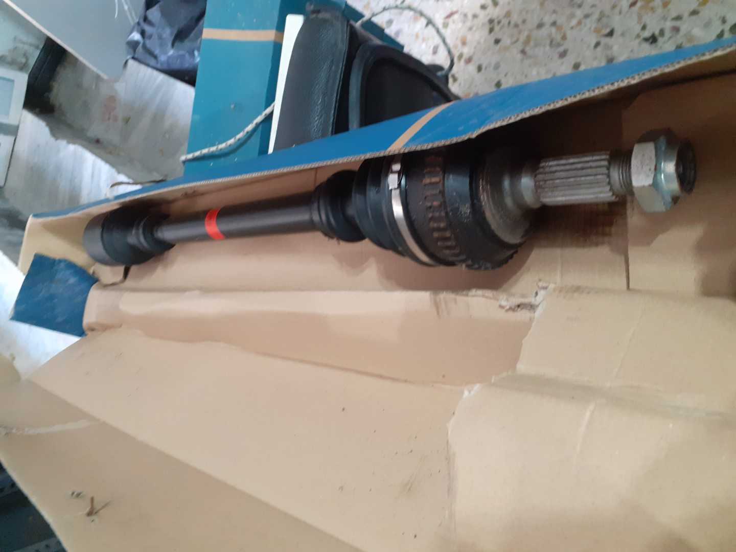 C1119-P1107-4 Cardan - drive shaft right Peugeot 106 Citroen Ax Saxo 1.4 i D 1.5 Diesel wheel 4 holes - Image 1